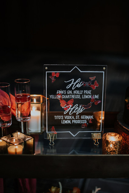 Luxe, moody butterfly inspired wedding