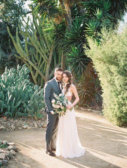 Geometric brass + blush wedding inspiration at Franciscan Gardens