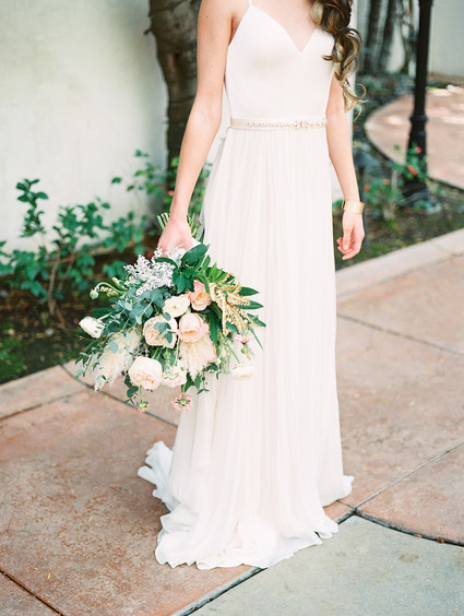 Geometric brass + blush wedding inspiration at Franciscan Gardens