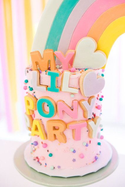 Modern rainbow My Little Pony party Inspiration