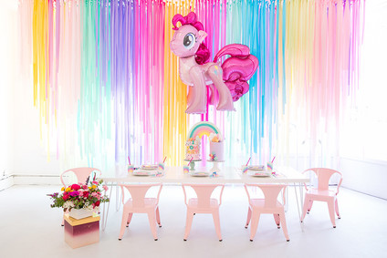 Modern rainbow My Little Pony party Inspiration