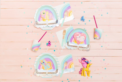 Modern rainbow My Little Pony party Inspiration