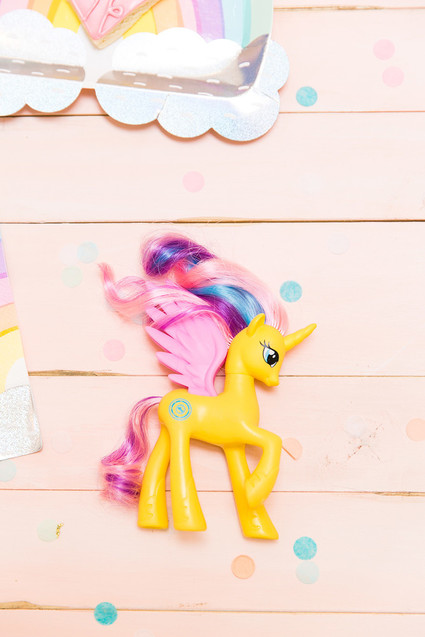 Modern rainbow My Little Pony party Inspiration