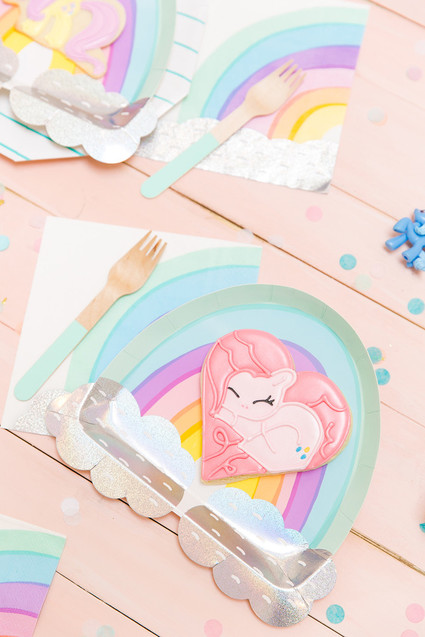 Modern rainbow My Little Pony party Inspiration