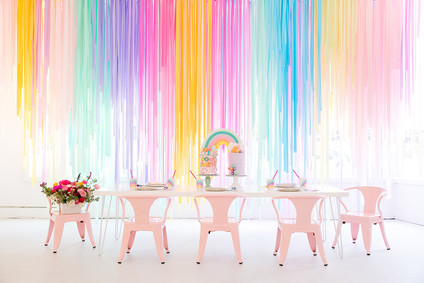 Modern rainbow My Little Pony party Inspiration
