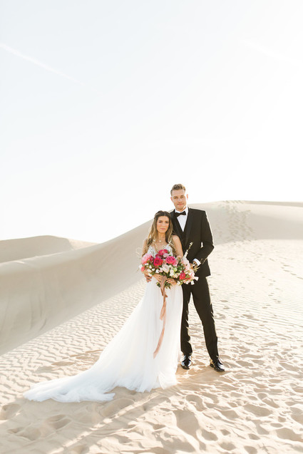 Formal engagement photos on the Sand Dunes of Glamis, CA Inspiration
