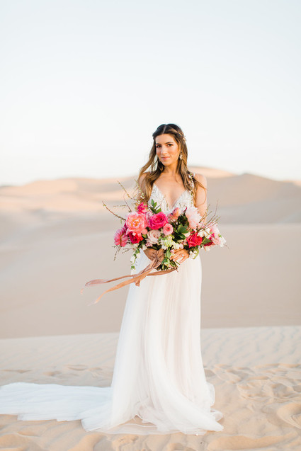 Formal engagement photos on the Sand Dunes of Glamis, CA Inspiration