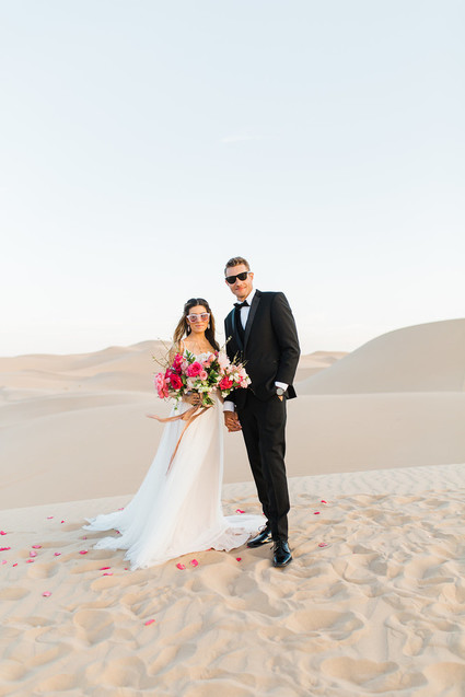Formal engagement photos on the Sand Dunes of Glamis, CA Inspiration