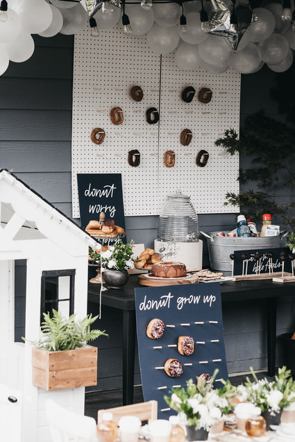 Donut party 1st birthday