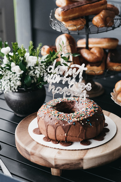 Donut party 1st birthday