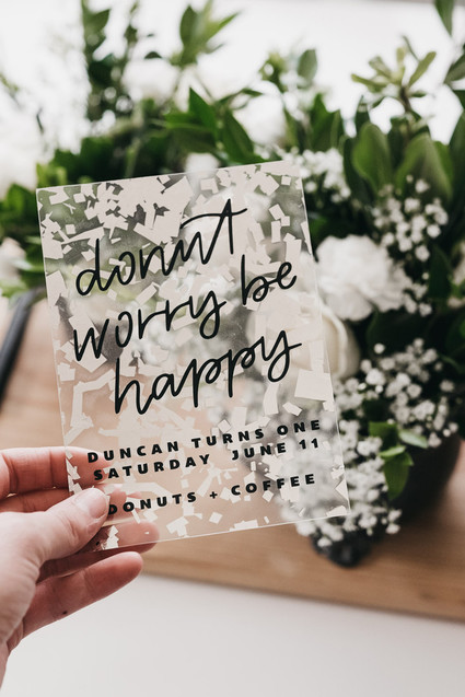 Donut party 1st birthday