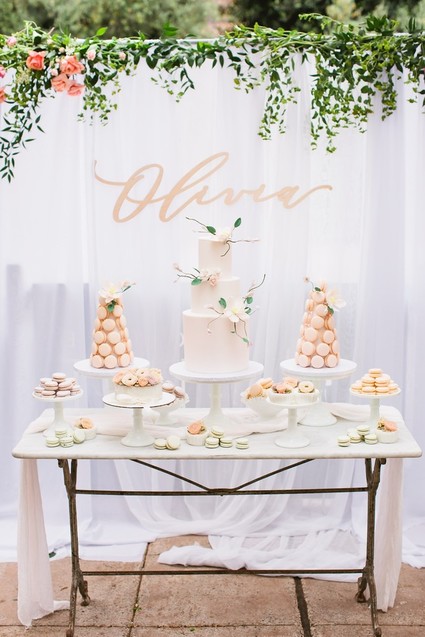 Floral first birthday Korean Dol in downtown LA