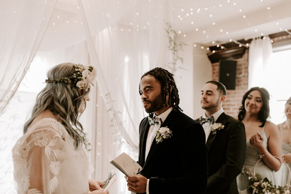 Whimsical indie wedding in Brooklyn at Diety