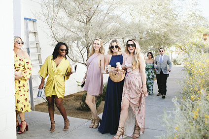 Colorful modern Palm Springs wedding at the Ace Hotel