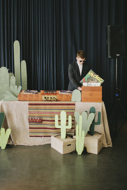 Colorful modern Palm Springs wedding at the Ace Hotel