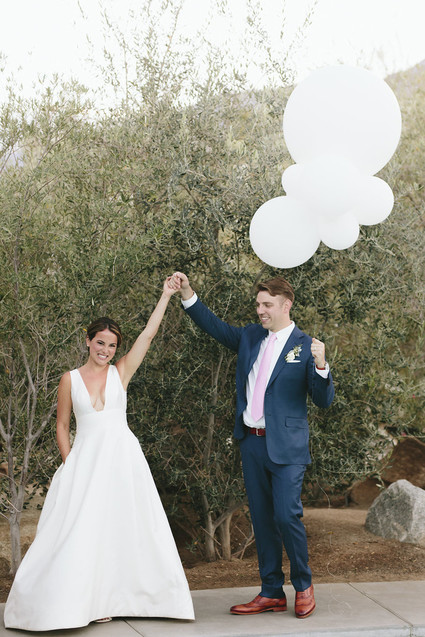 Colorful modern Palm Springs wedding at the Ace Hotel