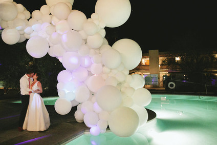 Colorful modern Palm Springs wedding at the Ace Hotel