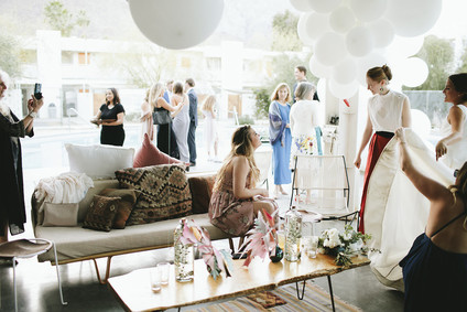 Colorful modern Palm Springs wedding at the Ace Hotel