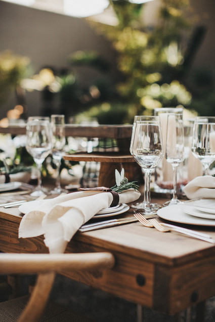 Intimate, elegant backyard wedding in Santa Barbara