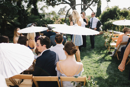 Intimate, elegant backyard wedding in Santa Barbara