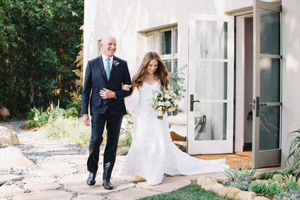 Intimate, elegant backyard wedding in Santa Barbara
