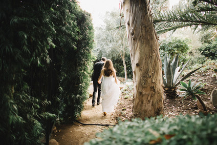 Intimate, elegant backyard wedding in Santa Barbara