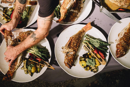 Intimate, elegant backyard wedding in Santa Barbara