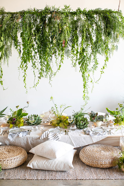 Garden inspired dinner party