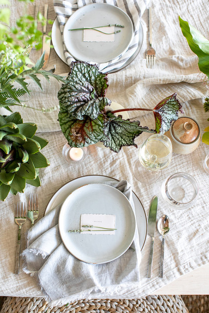 Garden inspired dinner party