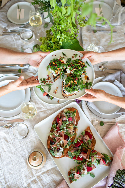 Garden inspired dinner party