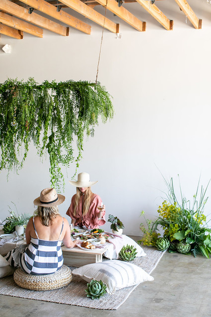 Garden inspired dinner party