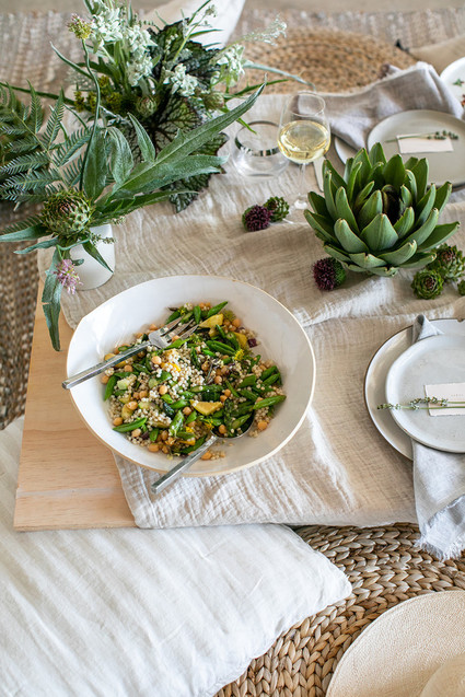 Garden inspired dinner party