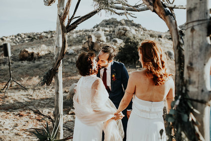 DIY desert wedding at Le Haute Desert Aerie in Pioneertown