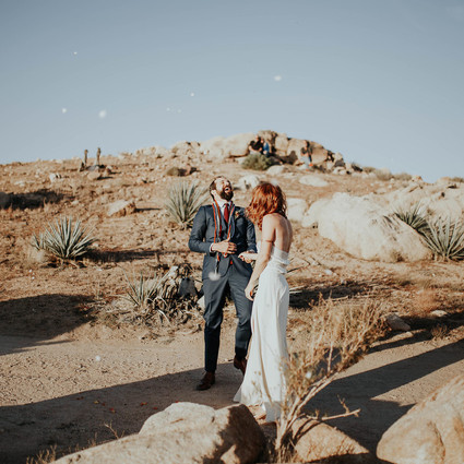 DIY desert wedding at Le Haute Desert Aerie in Pioneertown