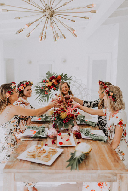 Tropical bachelorette party ideas in Palm Springs Inspiration