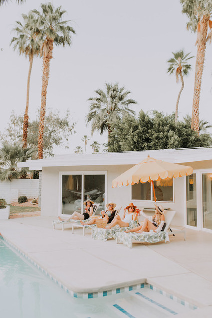 Tropical bachelorette party ideas in Palm Springs Inspiration