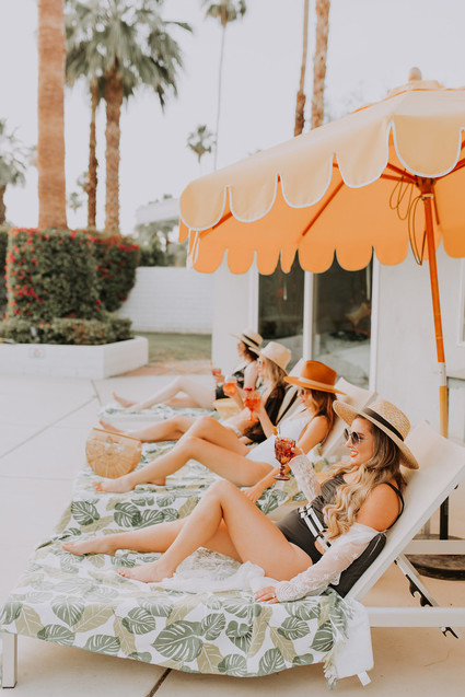 Tropical bachelorette party ideas in Palm Springs Inspiration