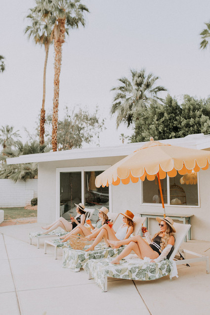 Tropical bachelorette party ideas in Palm Springs Inspiration