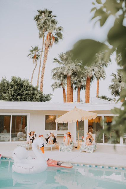 Tropical bachelorette party ideas in Palm Springs Inspiration