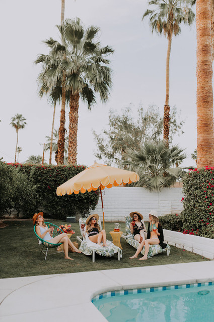 Tropical bachelorette party ideas in Palm Springs Inspiration
