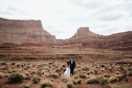 adventurous desert elopement in Moab, Utah