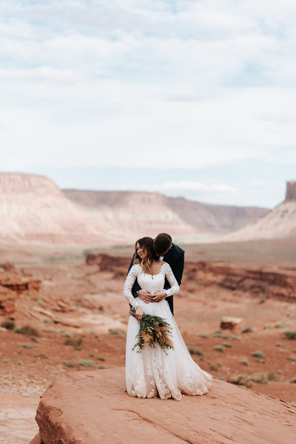 adventurous desert elopement in Moab, Utah
