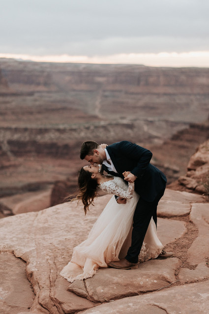 adventurous desert elopement in Moab, Utah