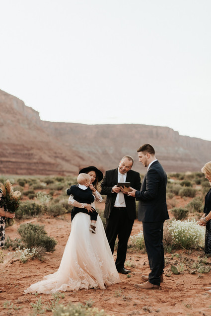 adventurous desert elopement in Moab, Utah