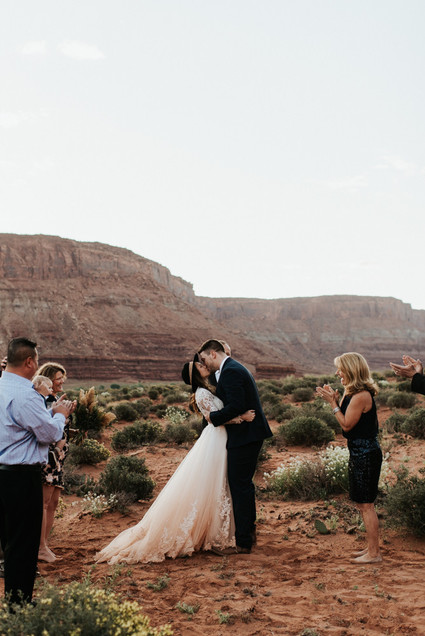 adventurous desert elopement in Moab, Utah