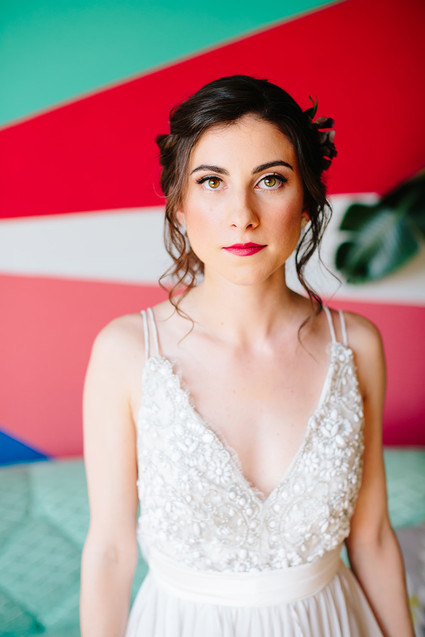 Colorful wedding at The Cheney Place in Grand Rapids