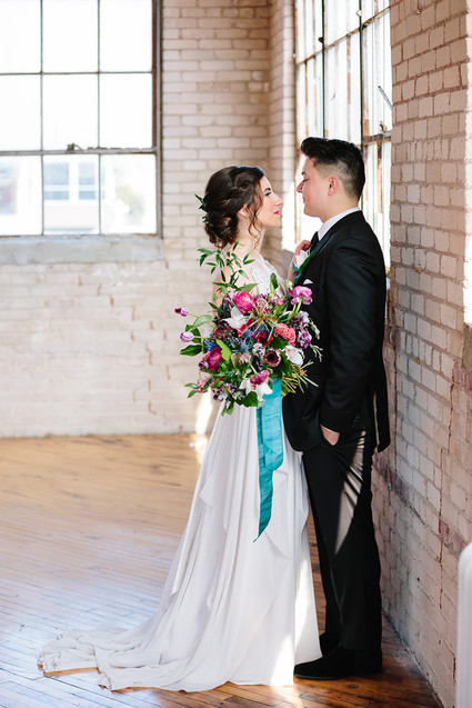 Colorful wedding at The Cheney Place in Grand Rapids