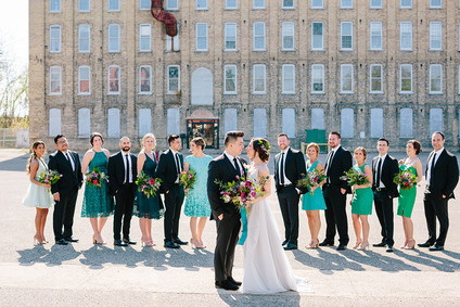 Colorful wedding at The Cheney Place in Grand Rapids