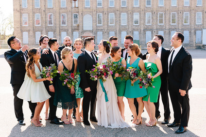 Colorful wedding at The Cheney Place in Grand Rapids