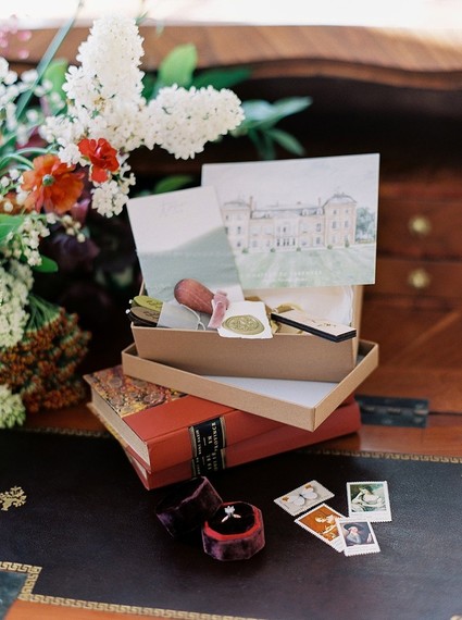 Moody romantic burgundy wedding ideas in France